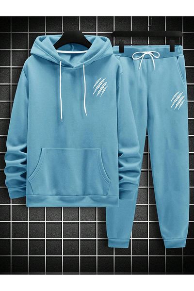 LUNAVISTA Lines Printed Unisex Oversize Tracksuit Set