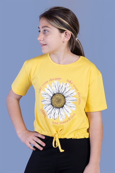 Toontoy Μπλουζάκι για κορίτσια με σχέδιο μαργαρίτα