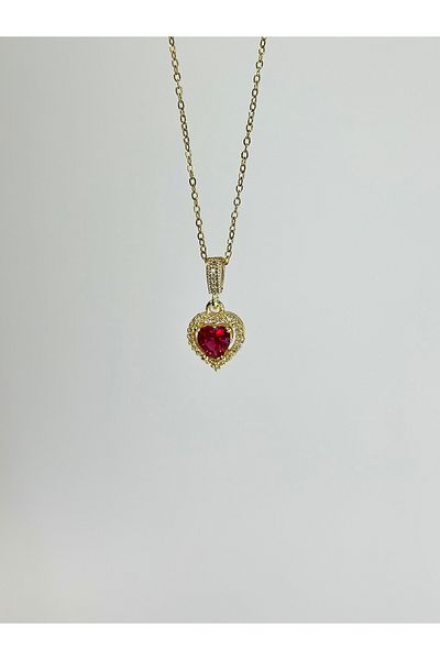 Store 316L Steel Gold Heart Necklace