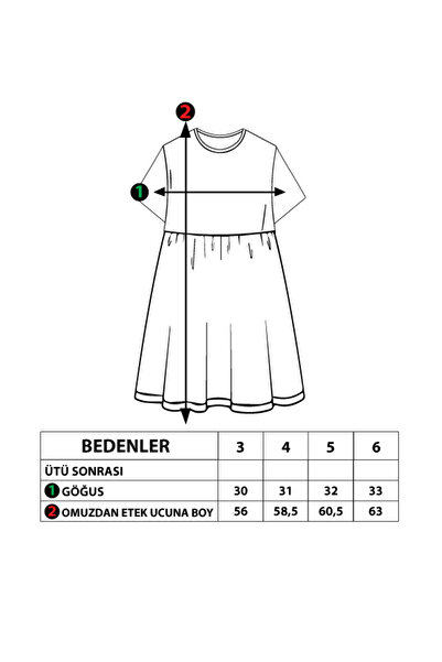 Toontoy Φόρεμα για κορίτσια με λουλουδάτο σχέδιο με κεντημένο κείμενο με πέτρες με παγιέτες