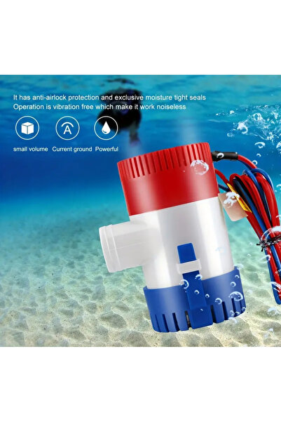 BALCI HEDİYELİK Nige Pump Sintine Pompası 1100gph Dalgıç Su Pompası, 12V Yat ...