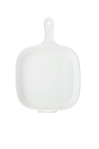 Dania Serving plate made of pure porcelain, size 21*21 cm