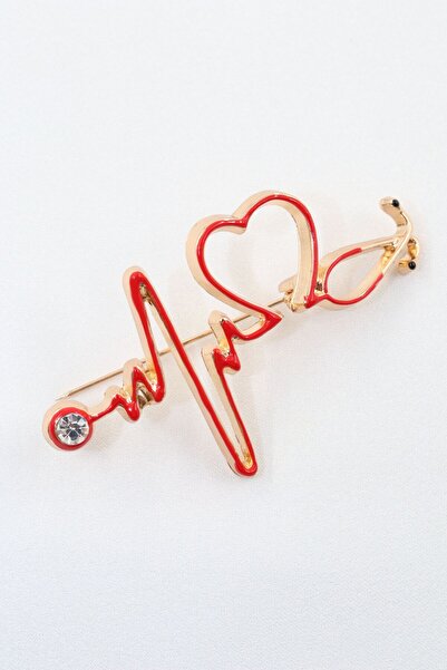 KEEBA Stetoskop doktor broş. Taşlı tasarım broş. Yaka iğnesi broş. Kadın broş. Erkek broş. Broş.