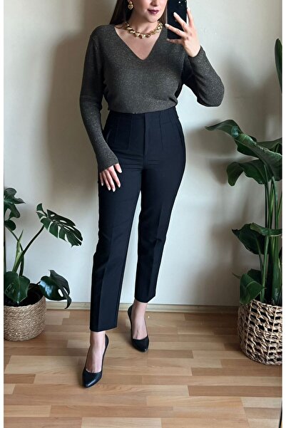 Butik HAKİ SİMLİ TRİKO KAZAK