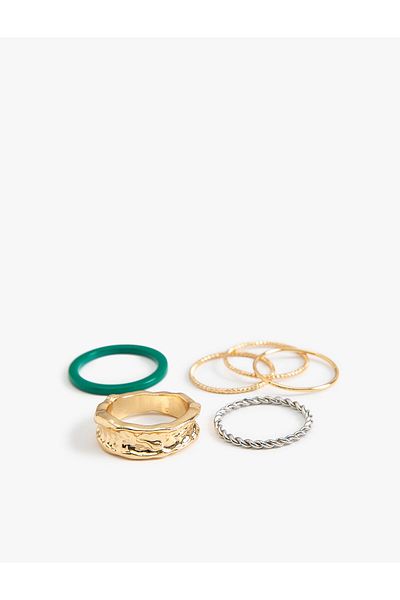 Koton Set of 6 Steel Mixed Rings