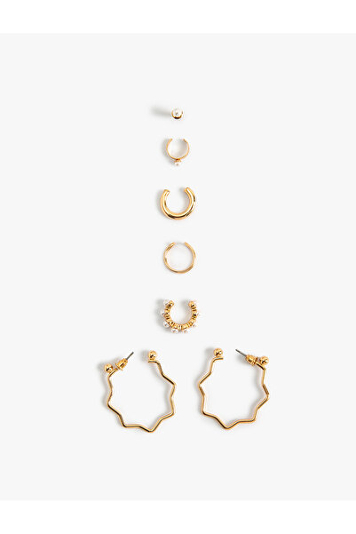 Koton Kıkırdak Küpe ve Halka Küpe Seti Çelik 3'lü