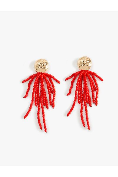 Koton Beaded Earrings - Medium Size