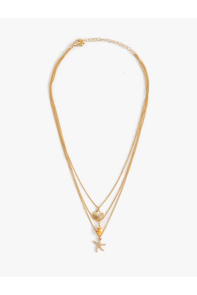 Koton Starfish Necklace Folded Chain