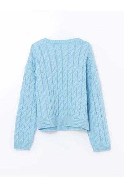 LC Waikiki Lcw Eco Crew Neck Girl's Knitwear Sweater