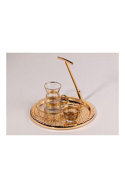 Dania Single Tray Gold 22x22cm
