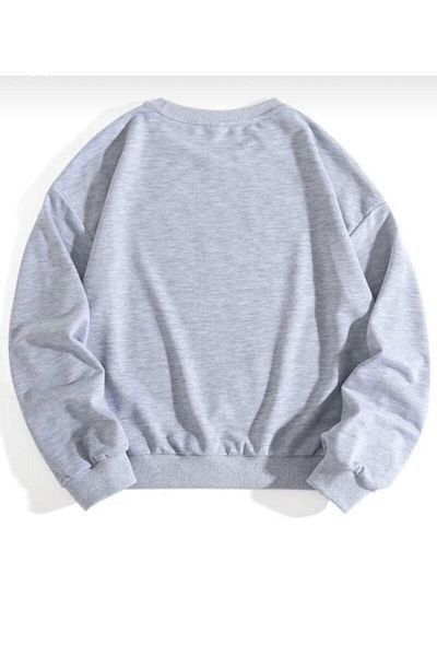 khufu Φούτερ Unisex Michigan με στάμπα γκρι με λαιμόκοψη