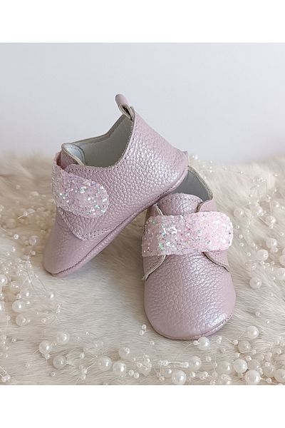 Hodore Juno Lilac Genuine Leather Baby Shoes