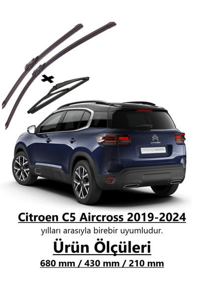 Rbw Citroen C5 Aircross 2019-2024 Ön ve Arka Silecek Takımı