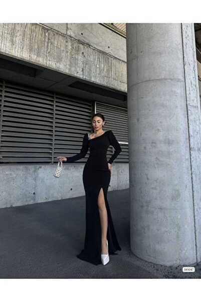 Trendusfashion فستان من قماش الكريب اللامع - اسم الأناقة والأناقة