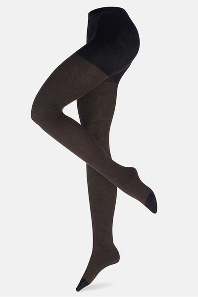 Tchibo Women Textured Pull On Tights, Black