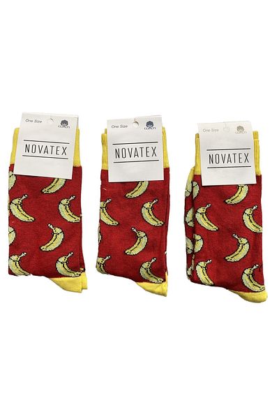 Meri Unisex Funny Patterned Socks 3 Pieces