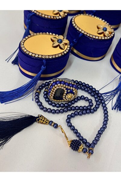çeyizlik setim 1 Piece in Velvet Box - Zikrmatik and Rosary Set, Gift Dowry P...