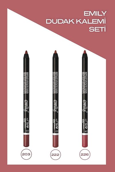 Golden Rose Emi̇ly 3-Piece Lippensitor No: 203-222-226