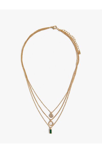 Koton Stone Detailed Steel Necklace