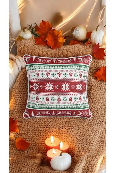 LUX VIE New Year's Gift Premium Fabric New Year's Concept Throw Pillow Cover