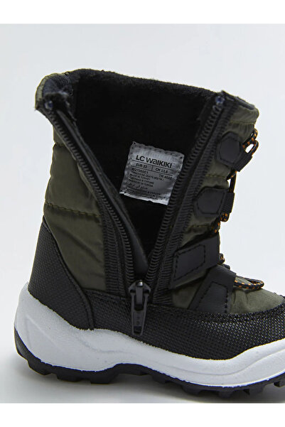 LC Waikiki LCW STEPS Haki Baskılı Fermuarlı Erkek Bebek Kar Botu
