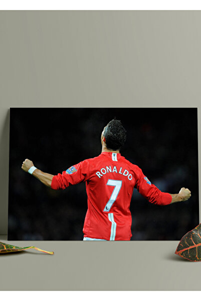 DekorHane Pictură de perete lucioasă cu imprimare metalică - Cristiano Ronaldo CR7