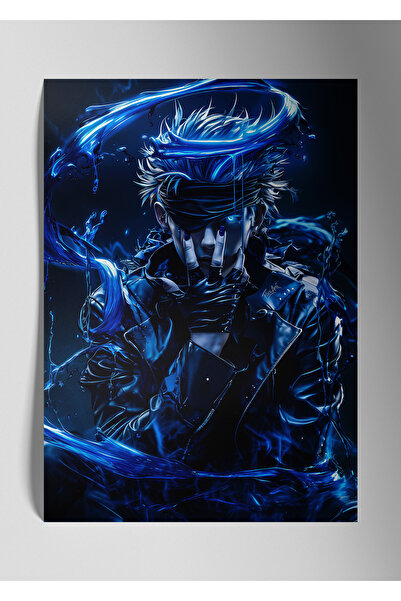 DekorHane Metalna štampa sjajna zidna slika - Satoru Gojo Jujutsu Kaisen