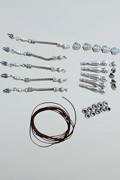 MGA DOĞAL TAŞ Tesbih yapma aparatları İMAME YAPIM SETİ İMAME PÜSKÜL METAL ARA...