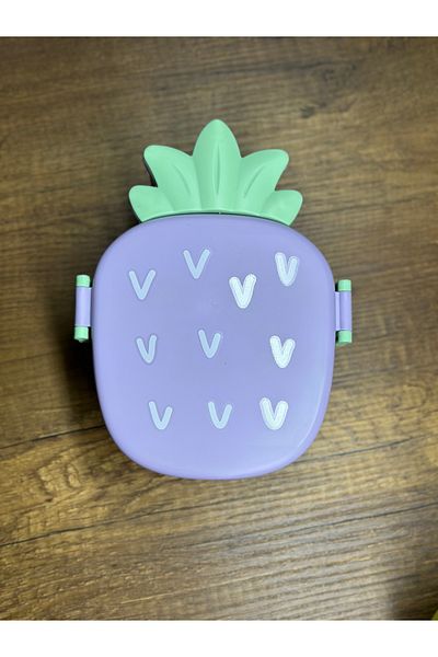 7K Lilac Pineapple Look Children's Meal Lunch Box Container