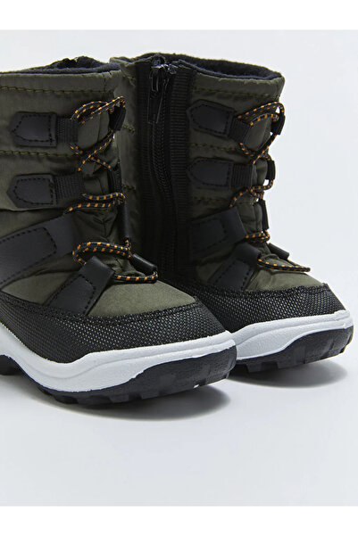 LC Waikiki LCW STEPS Haki Baskılı Fermuarlı Erkek Bebek Kar Botu