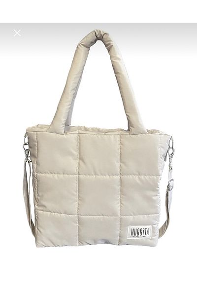 Nuggita Geantă Puffer Quadrato Ivory