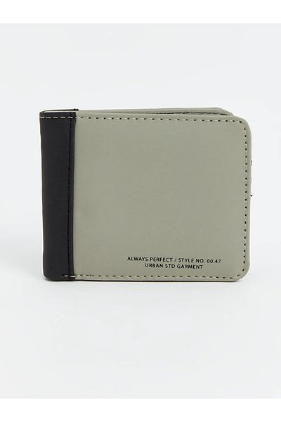 LC Waikiki Lcw Accessories Khaki Lettering Printed Men's Wallet (Khaki Color)