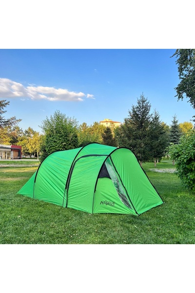 AtikCamp Family 4 Kişilik Çadır Argeus - Geniş Bagajlı Çift Tenteli Çadır - Aile Çadırı