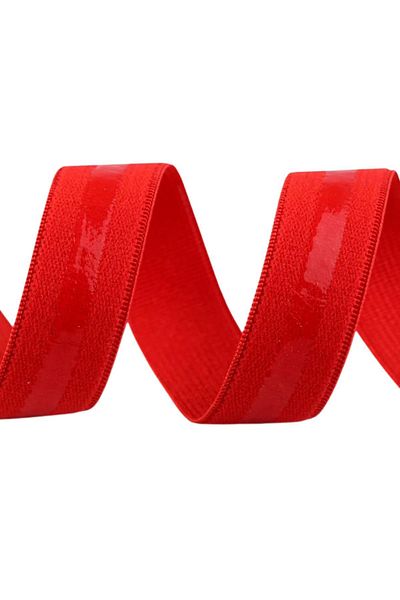 Wild Athletic Sports Elastic Silicone Hair Clip Anti-Slip Sports Hair Band Barrette Red Single