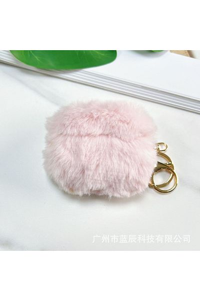 İncisoft Apple AirPods Pro / Pro 2Nd Generation Compatible Soft Plush Furry Fluffy Poncho Earphone Case