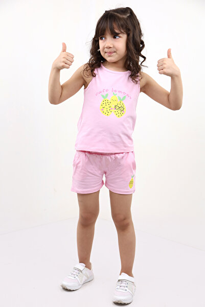 Toontoy طقم شورت بناتي مطبوع