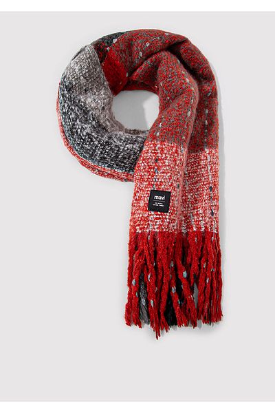 Mavi Tasseled Red Scarf 1910697 -25842