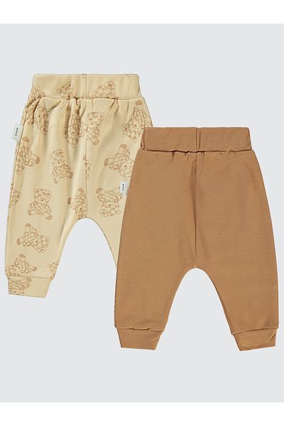 Civil Baby Coffee Color 2-Piece Single Bottom No Booties Set for Baby Girl 6-18 Months