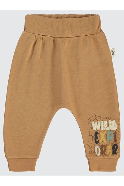 Civil Baby 6-18 Months Baby Boy Brown Color 2-Piece Single Bottom Set Without Booties