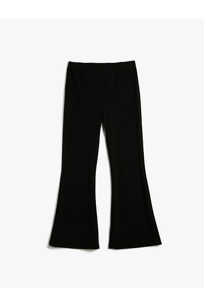Koton Flare Leg Leggings Trousers Elastic High Waist