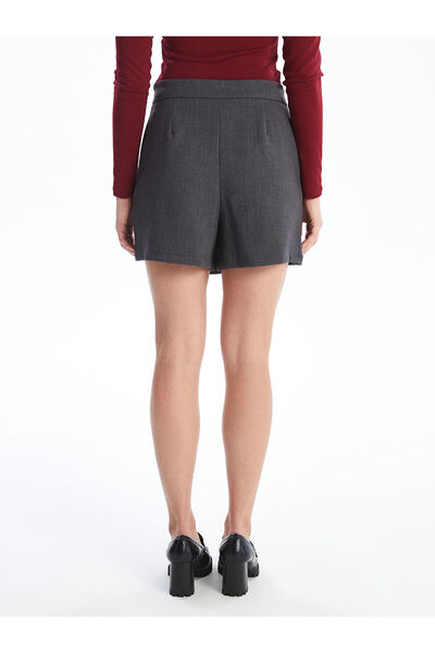 LC Waikiki Özmarka Yeni Sezon Kadın Beli Fermuarlı Düz Şort Etek