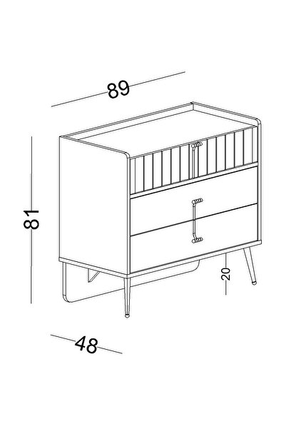 Lajivert Cool Şifonyer