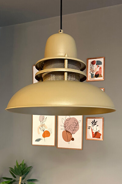 Bamyum Fener Bej Avize Tekli Sarkıt Mutfak Yatak Odası Salon Masaüstü Lamba A...