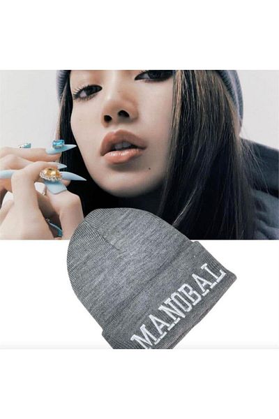 Köstebek K-Pop Black Pink - Lisa - Manobal Gray Beret