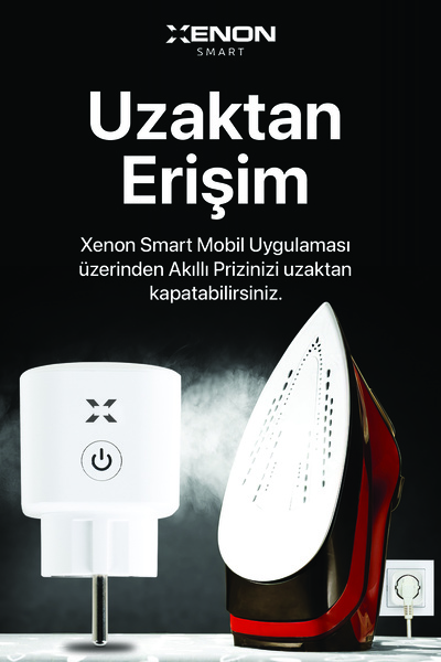 Xenon Smart Akım Korumalı Telefonla Kontrol Wi-Fi Bluetooth Zaman Ayarlı Akıllı Priz Ateşe Dayanıklı X7013