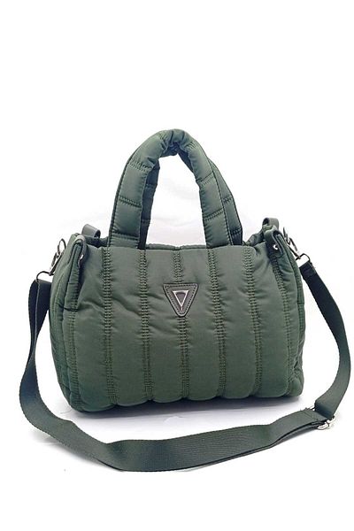 MAC&MOS Women's Green Quilted Shoulder Bag