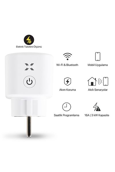 Xenon Smart واي فاي بلوتوث ضبط الوقت - التحكم الحالي عن طريق الهاتف ومقبس تتبع الطاقة X7010