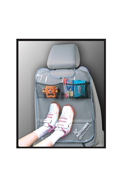 Automix Koltuk Arkası Koruyucu Cepli Yıkanabilir Şeffaf Dayanıklı