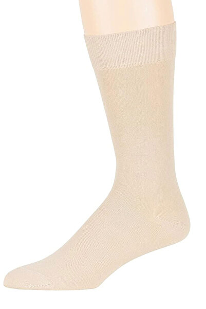 SİHİRLİ AYAKLAR Комплект от 3 мъжки памучни чорапи в бежов цвят