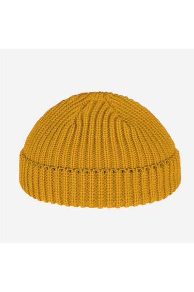 Köstebek Plain Mustard New Short Beret